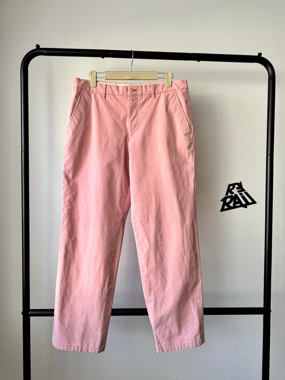 Issey Miyake Men Cotton Trousers Light Pink
